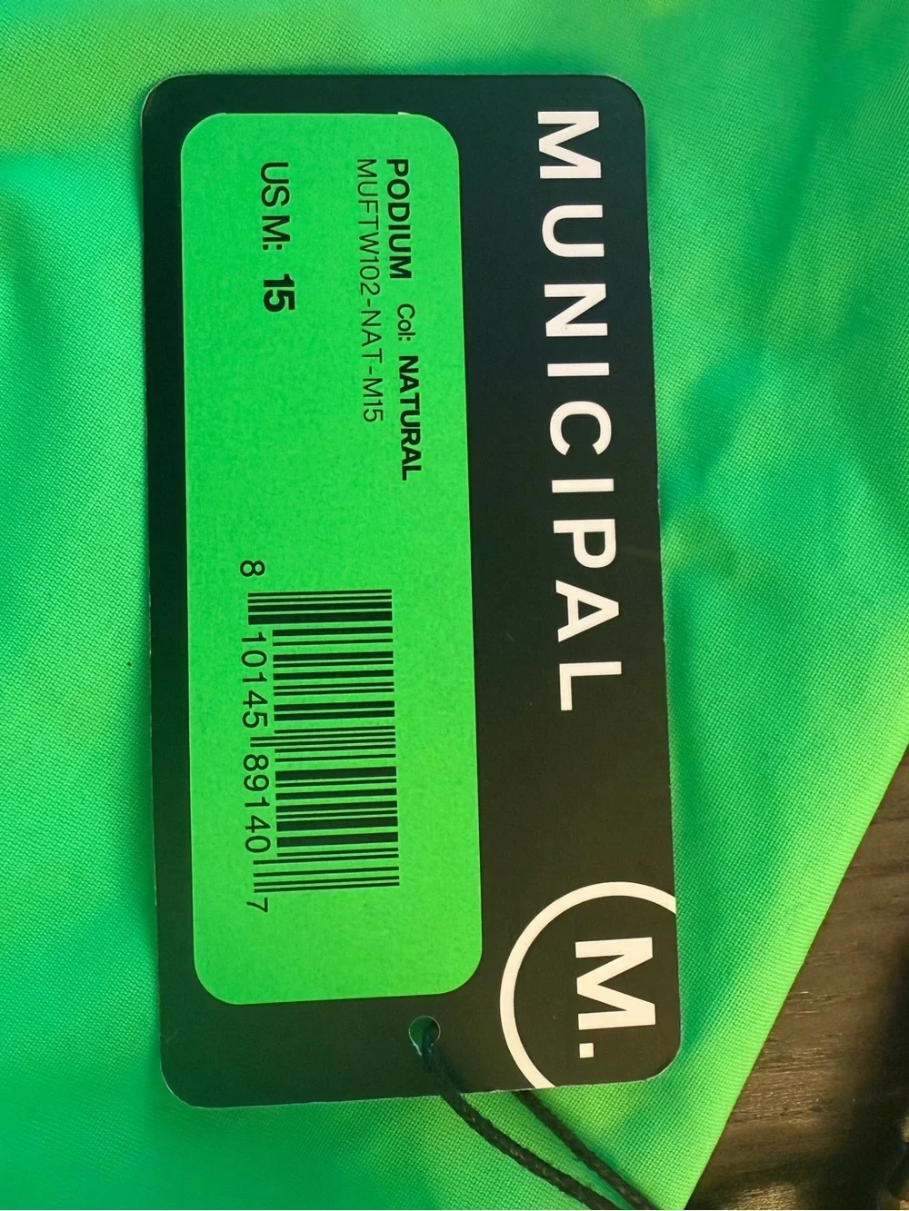 Municipal Podium Slides - Men’s - Size 15 - Natural Color - Like New w/Bag